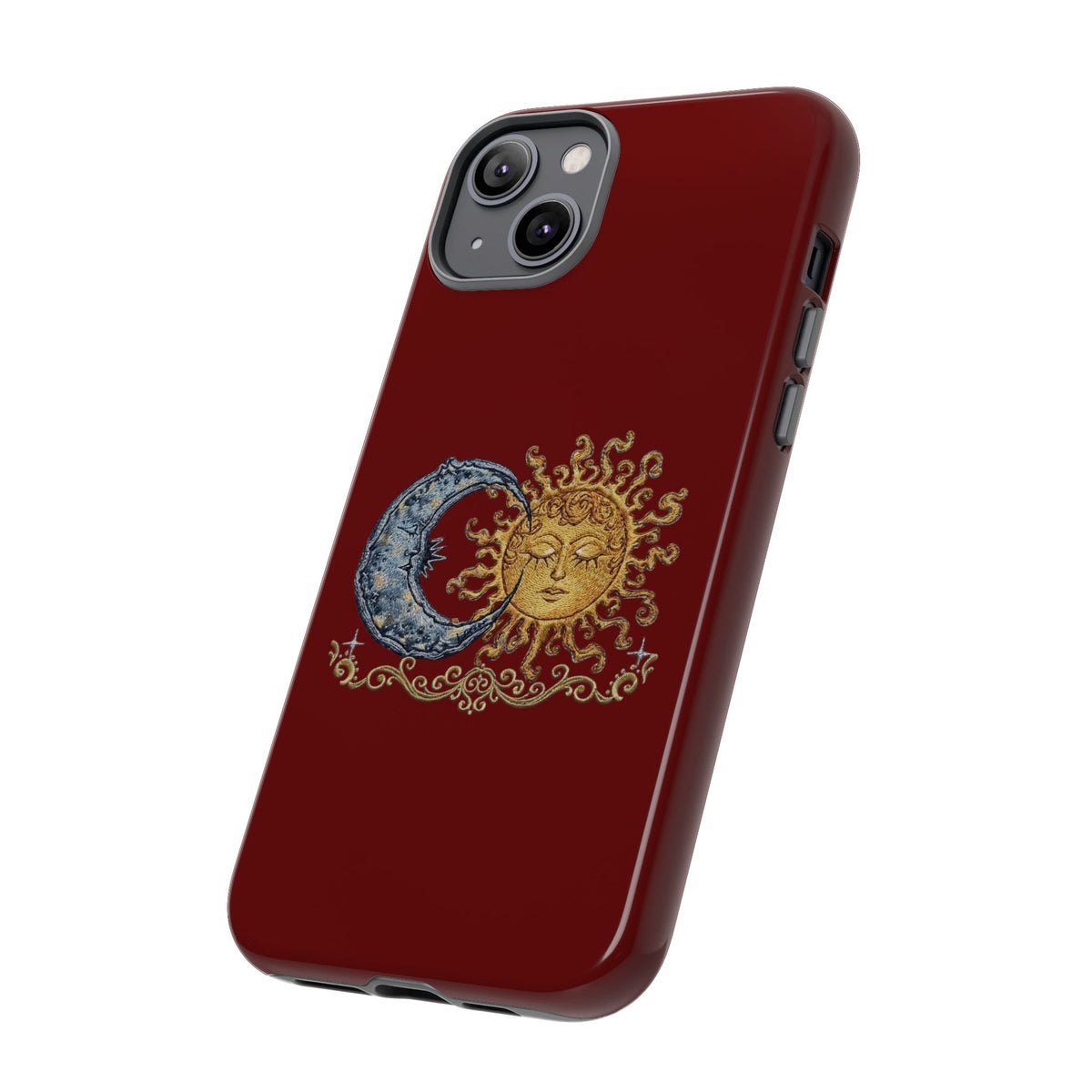 Sun & Moon Tough Phone Case — Celestial Vintage Design for Astrology Lovers