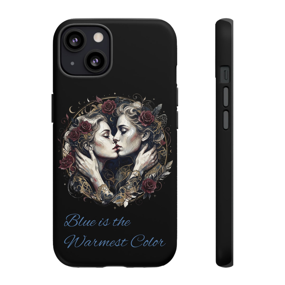 Blue is the Warmest Color Phone Case-Fine Art Romantik Kiss Aesthetic Cover