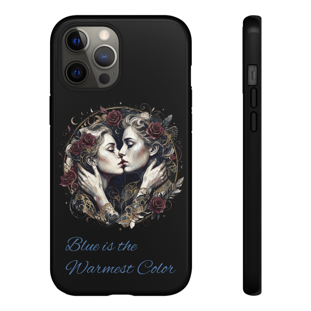 Blue is the Warmest Color Phone Case-Fine Art Romantik Kiss Aesthetic Cover