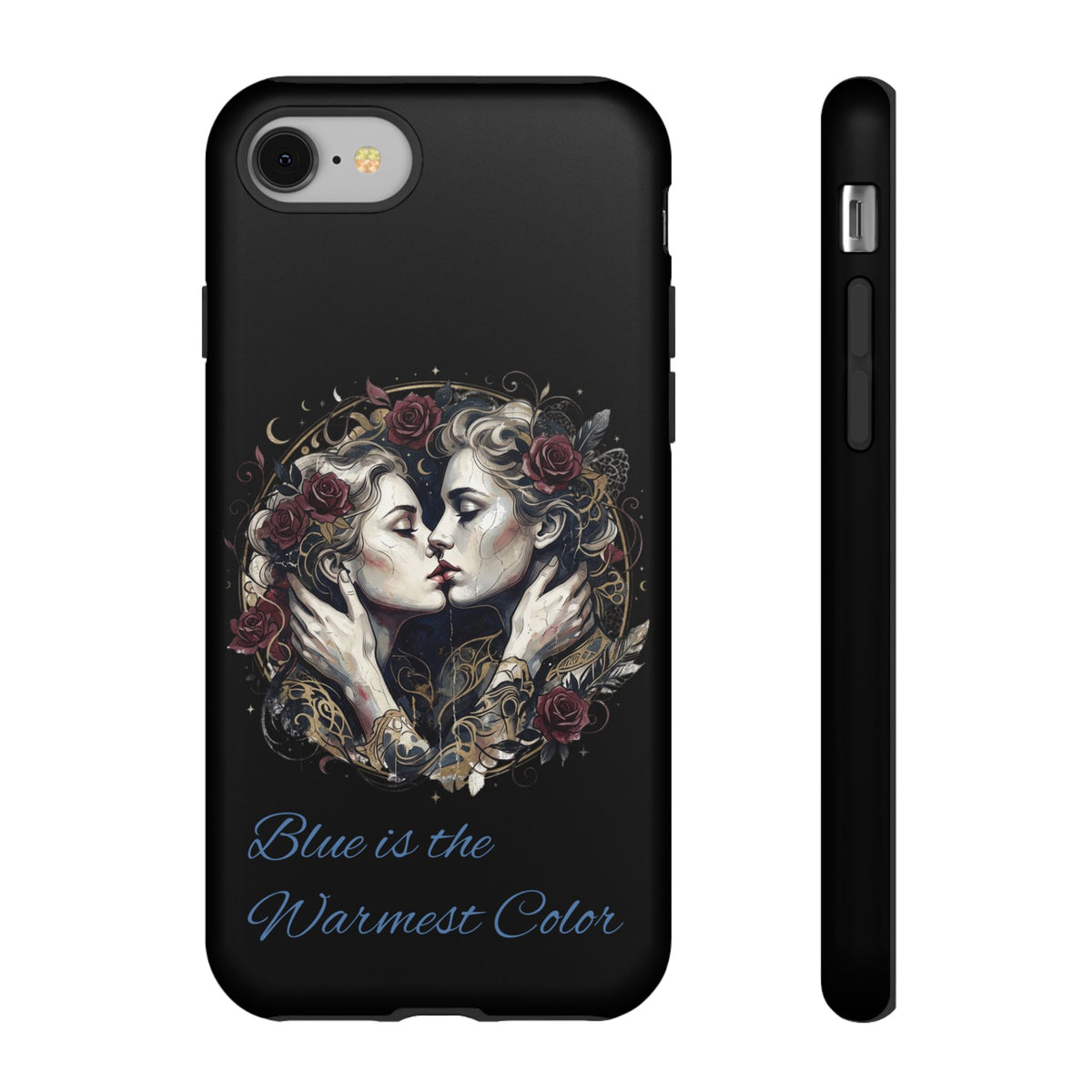 Blue is the Warmest Color Phone Case-Fine Art Romantik Kiss Aesthetic Cover