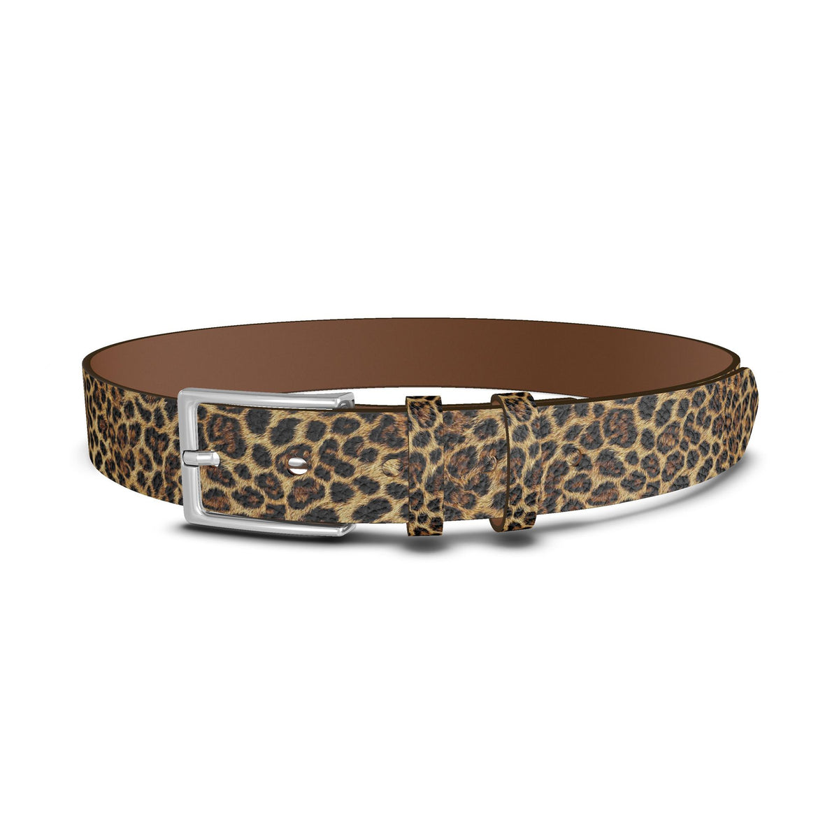 Leopard Print Leather Belt - Wild Elegance Edition