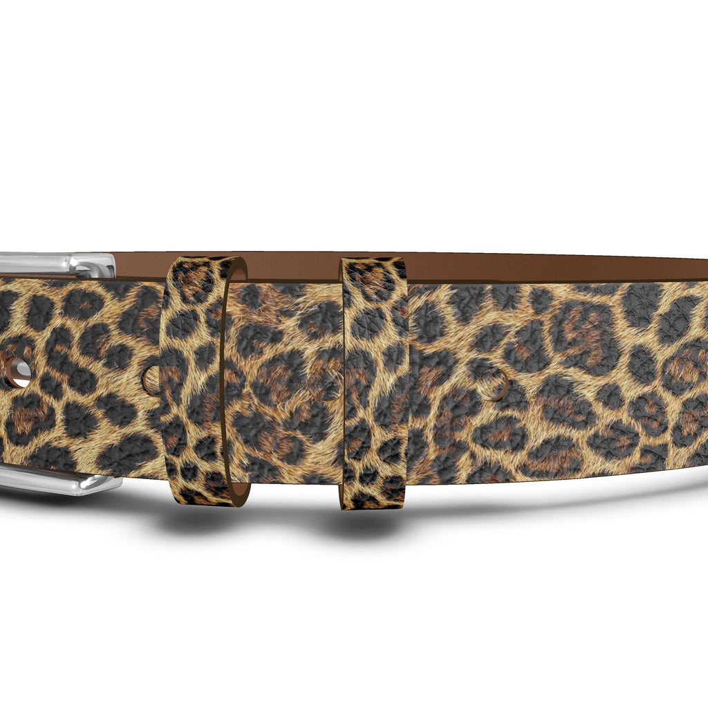 Leopard Print Leather Belt - Wild Elegance Edition
