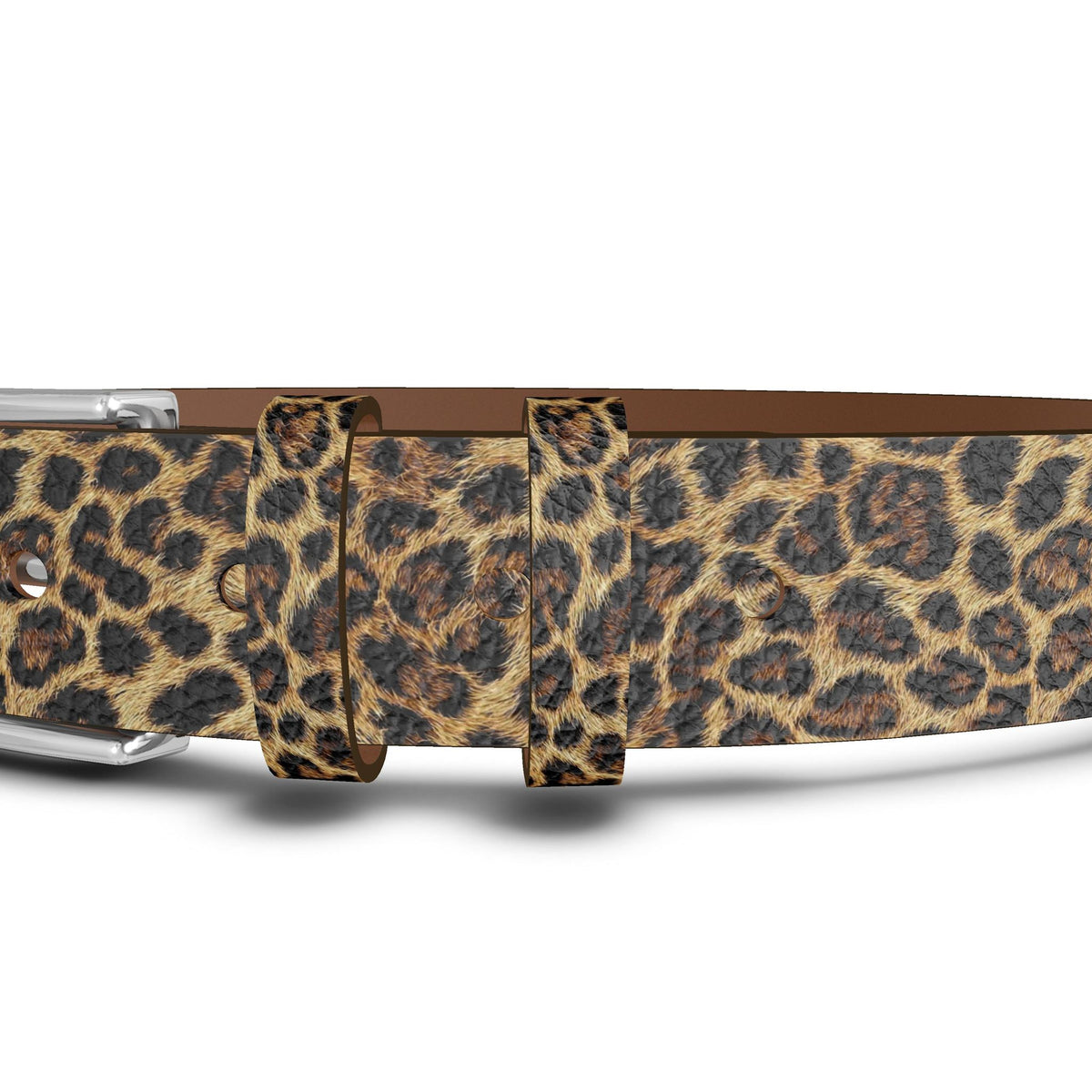 Leopard Print Leather Belt - Wild Elegance Edition