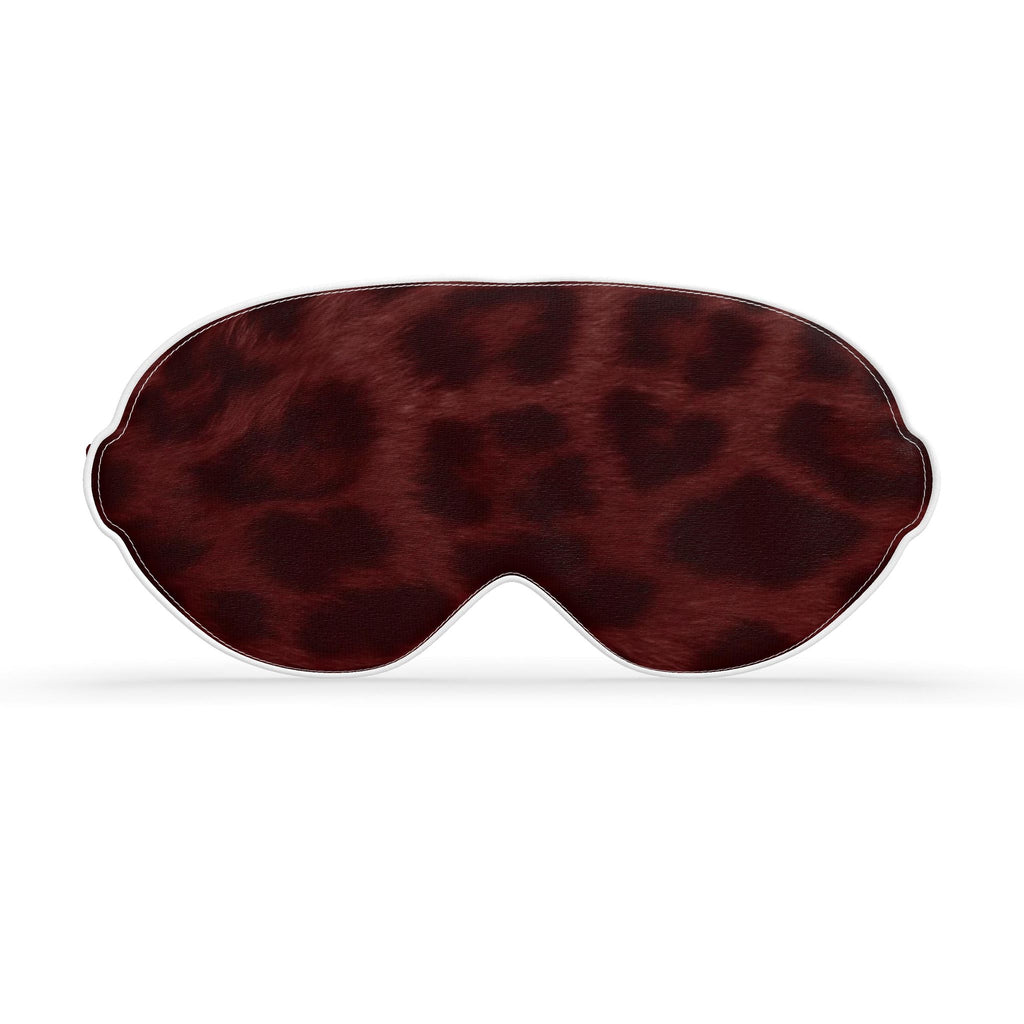 Ambar Leopard Print Silk Sleep Mask - Luxury Edition