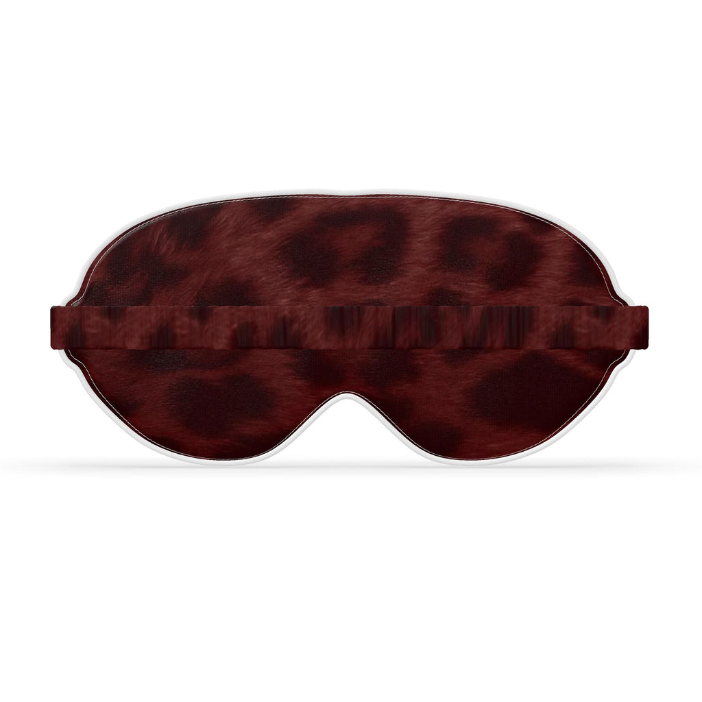Ambar Leopard Print Silk Sleep Mask - Luxury Edition