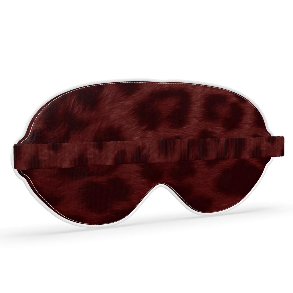 Ambar Leopard Print Silk Sleep Mask - Luxury Edition