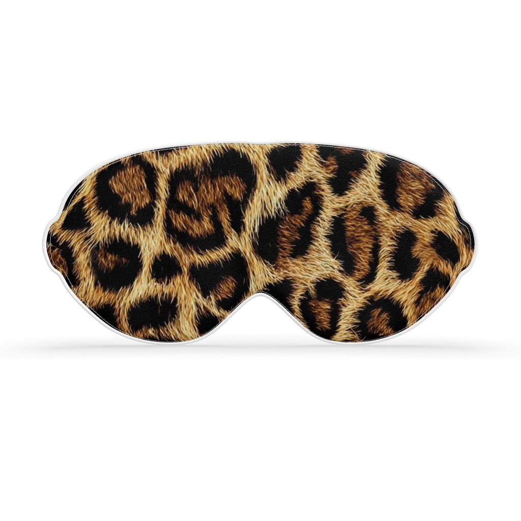 Leopard Print Silk Sleep Mask- Wild Luxe Edition