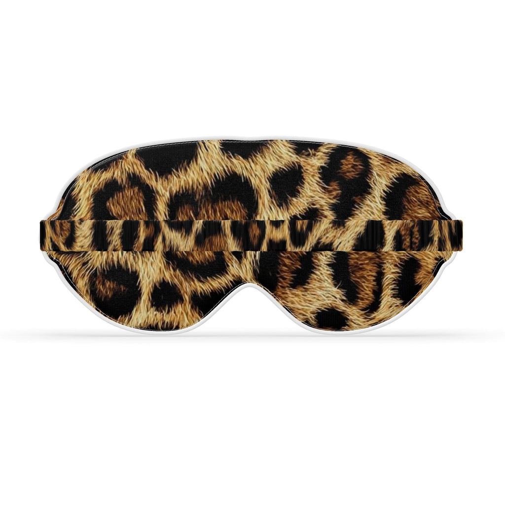 Leopard Print Silk Sleep Mask- Wild Luxe Edition