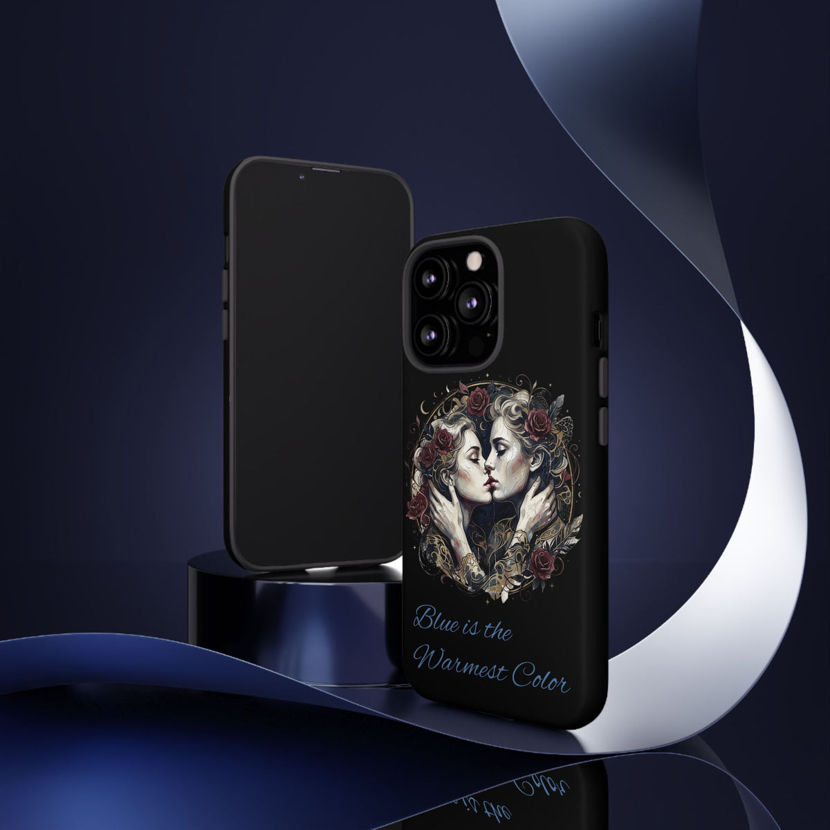 Blue is the Warmest Color Phone Case-Fine Art Romantik Kiss Aesthetic Cover