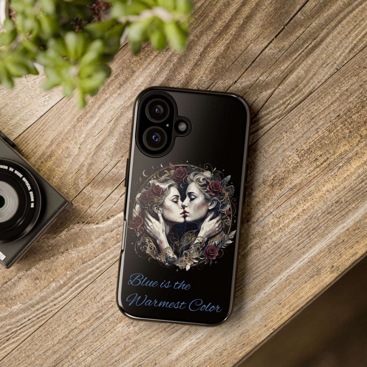 Blue is the Warmest Color Phone Case-Fine Art Romantik Kiss Aesthetic Cover
