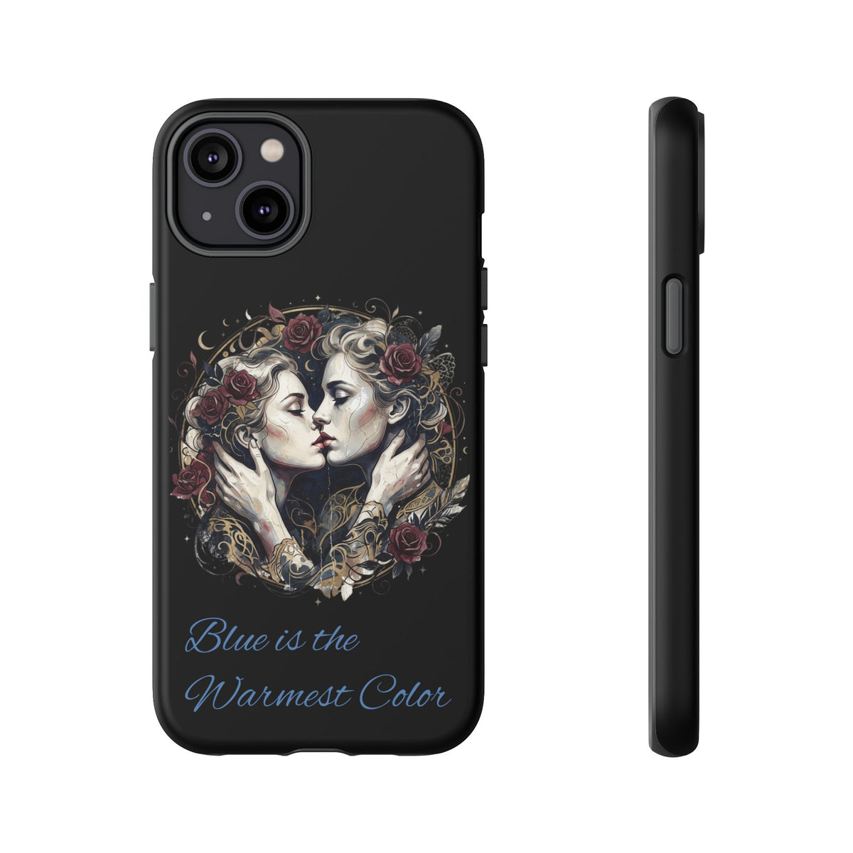 Blue is the Warmest Color Phone Case-Fine Art Romantik Kiss Aesthetic Cover