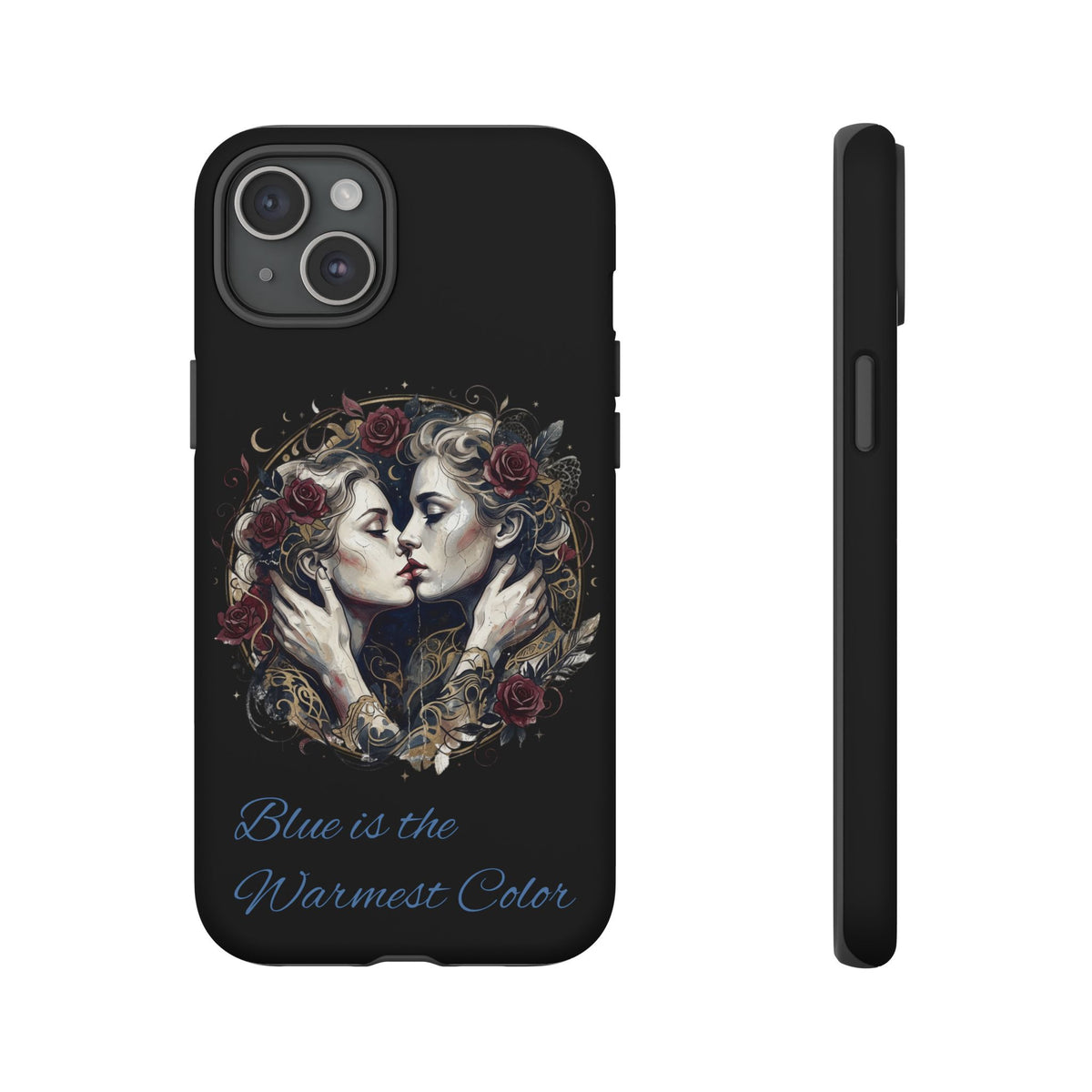 Blue is the Warmest Color Phone Case-Fine Art Romantik Kiss Aesthetic Cover