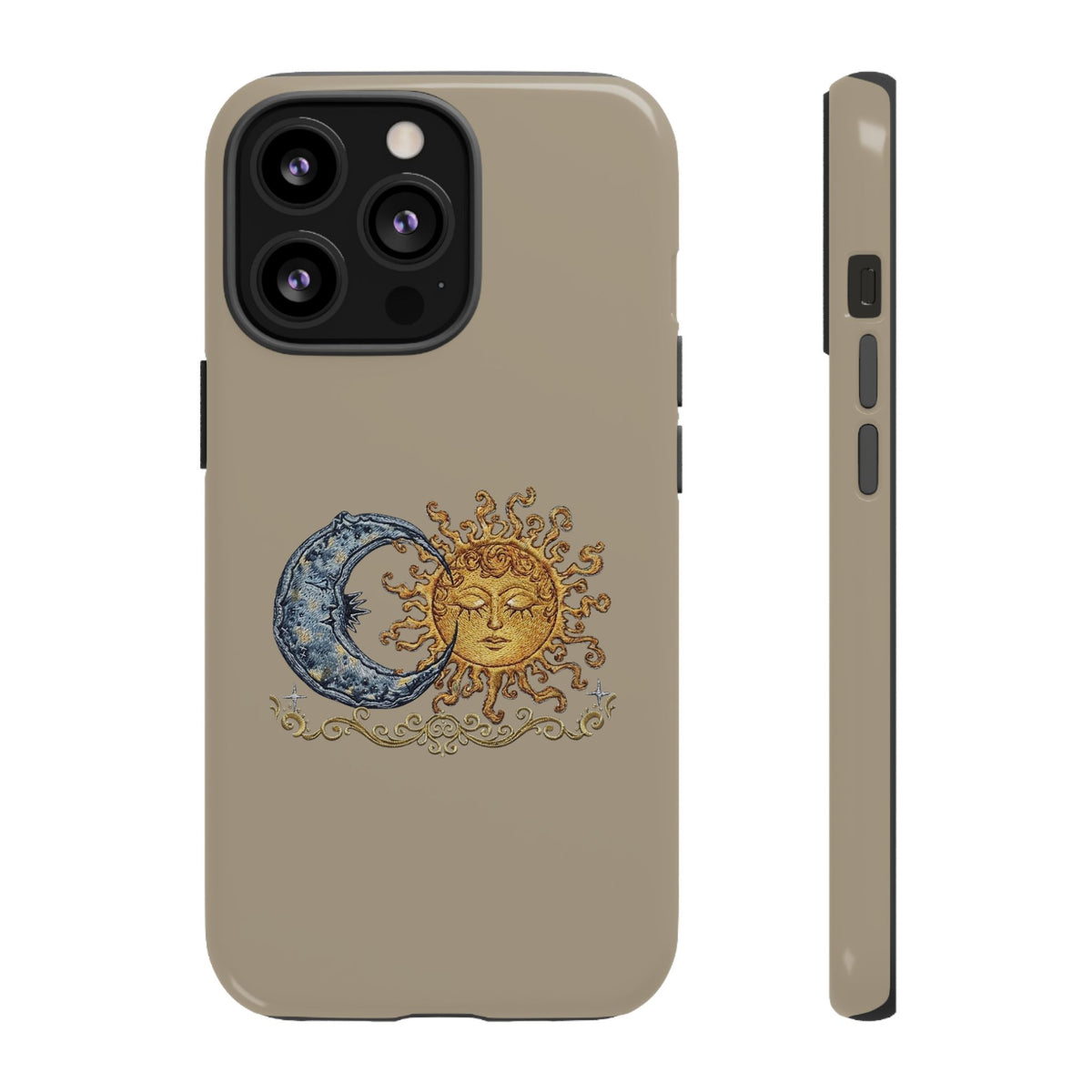 Sun and Moon Tough Phone Case — Vintage Celestial iPhone Cover