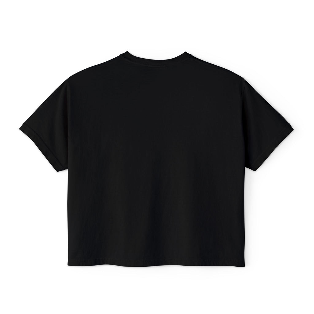 Crab Chest Graphic Tee — Women's Boxy Crop T‑Shirt