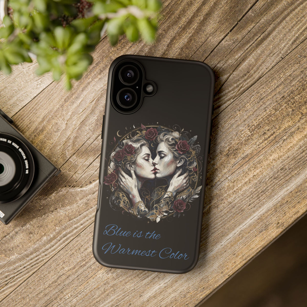 Blue is the Warmest Color Phone Case-Fine Art Romantik Kiss Aesthetic Cover