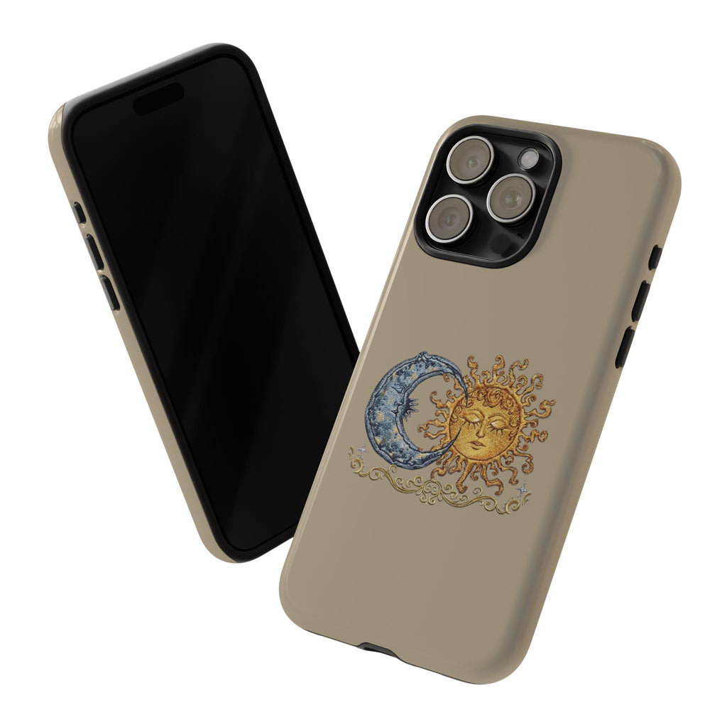 Sun and Moon Tough Phone Case — Vintage Celestial iPhone Cover