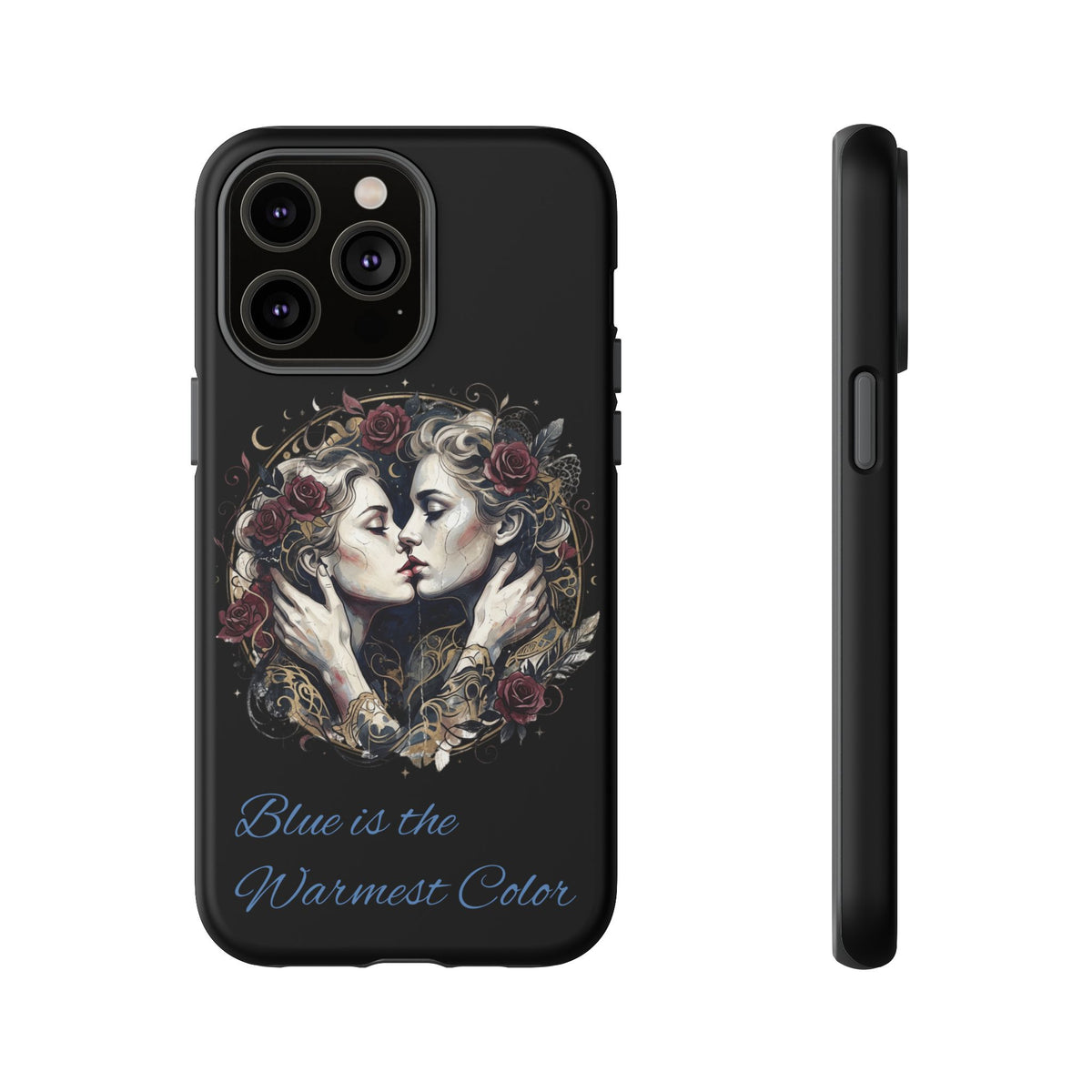 Blue is the Warmest Color Phone Case-Fine Art Romantik Kiss Aesthetic Cover
