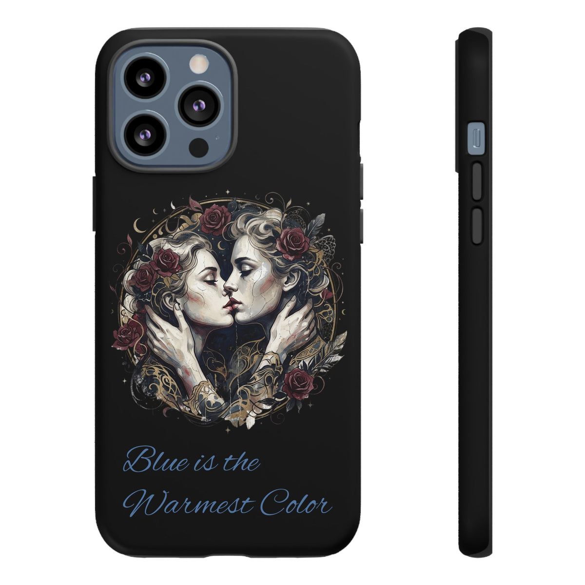 Blue is the Warmest Color Phone Case-Fine Art Romantik Kiss Aesthetic Cover