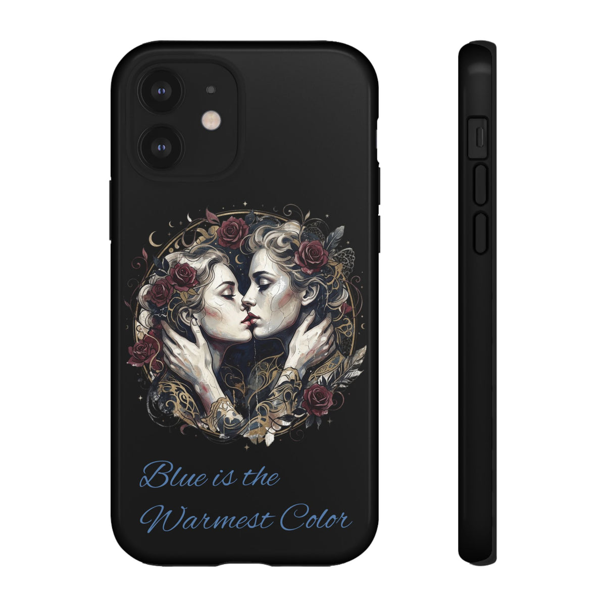 Blue is the Warmest Color Phone Case-Fine Art Romantik Kiss Aesthetic Cover