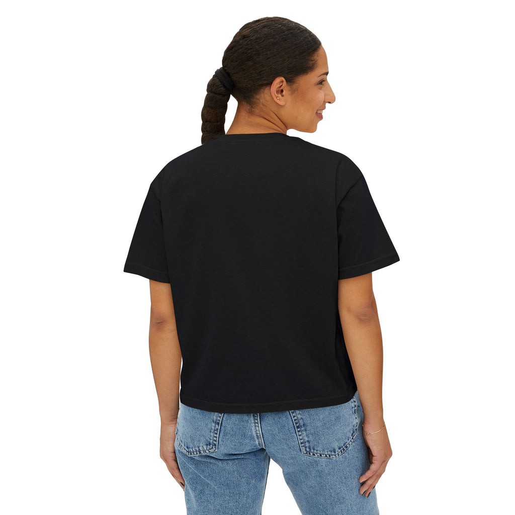 Crab Chest Graphic Tee — Women's Boxy Crop T‑Shirt