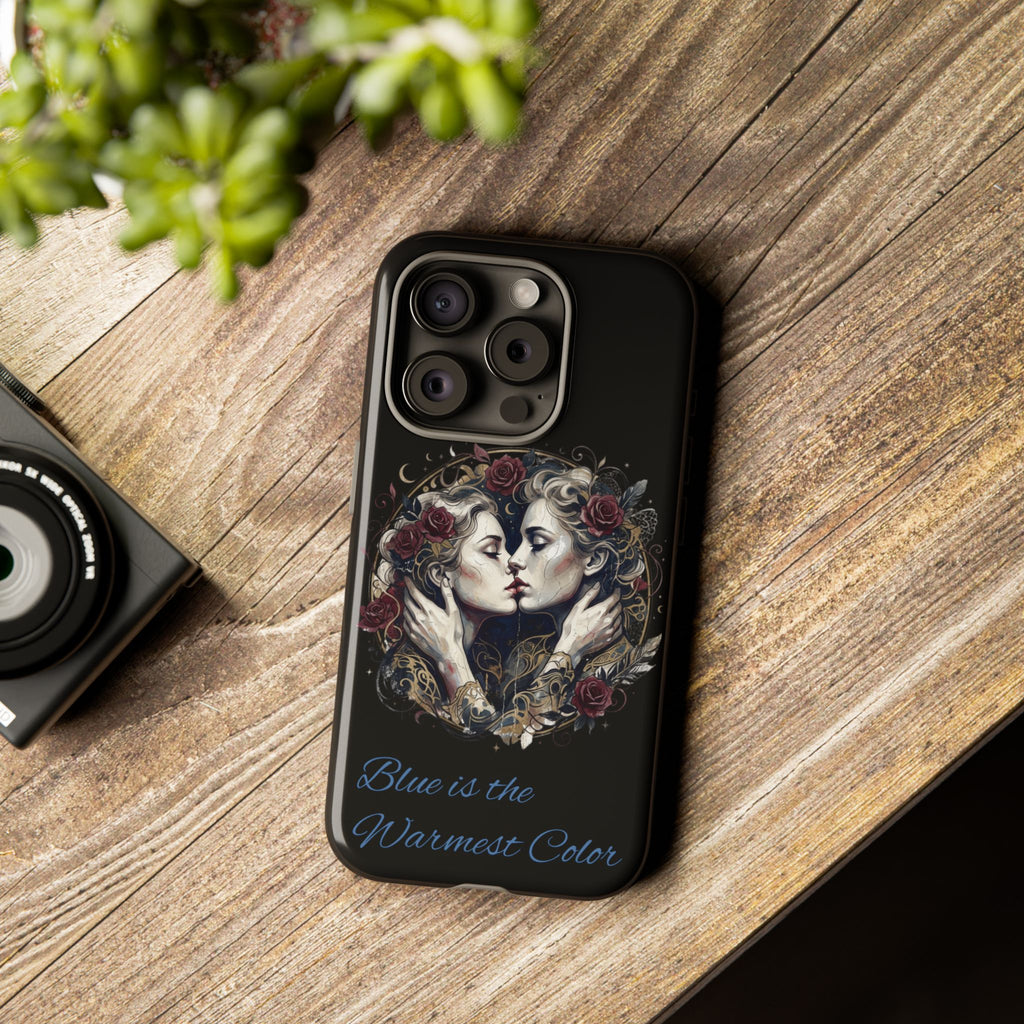 Blue is the Warmest Color Phone Case-Fine Art Romantik Kiss Aesthetic Cover