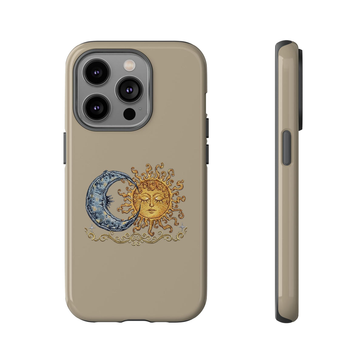 Sun and Moon Tough Phone Case — Vintage Celestial iPhone Cover