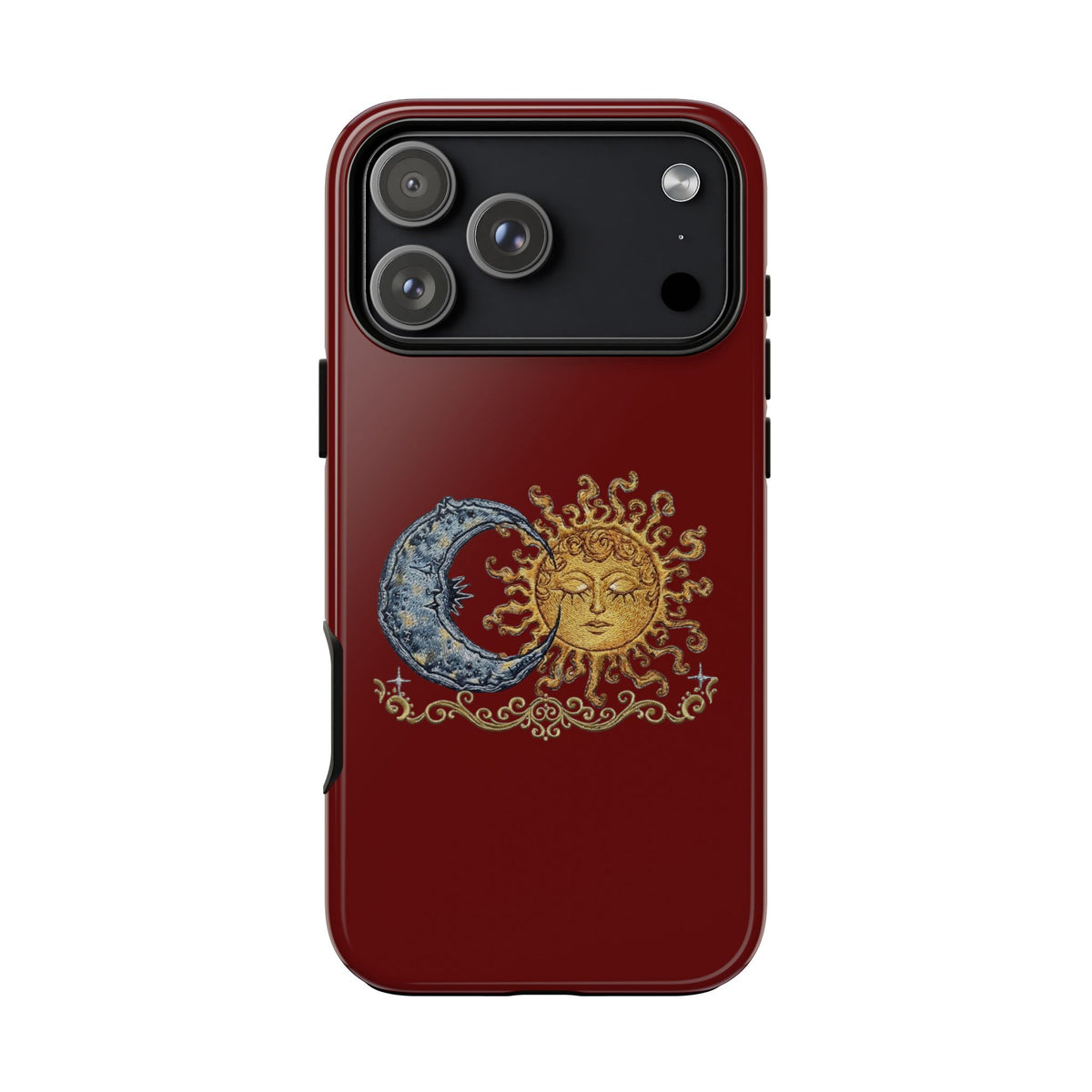 Sun & Moon Tough Phone Case — Celestial Vintage Design for Astrology Lovers