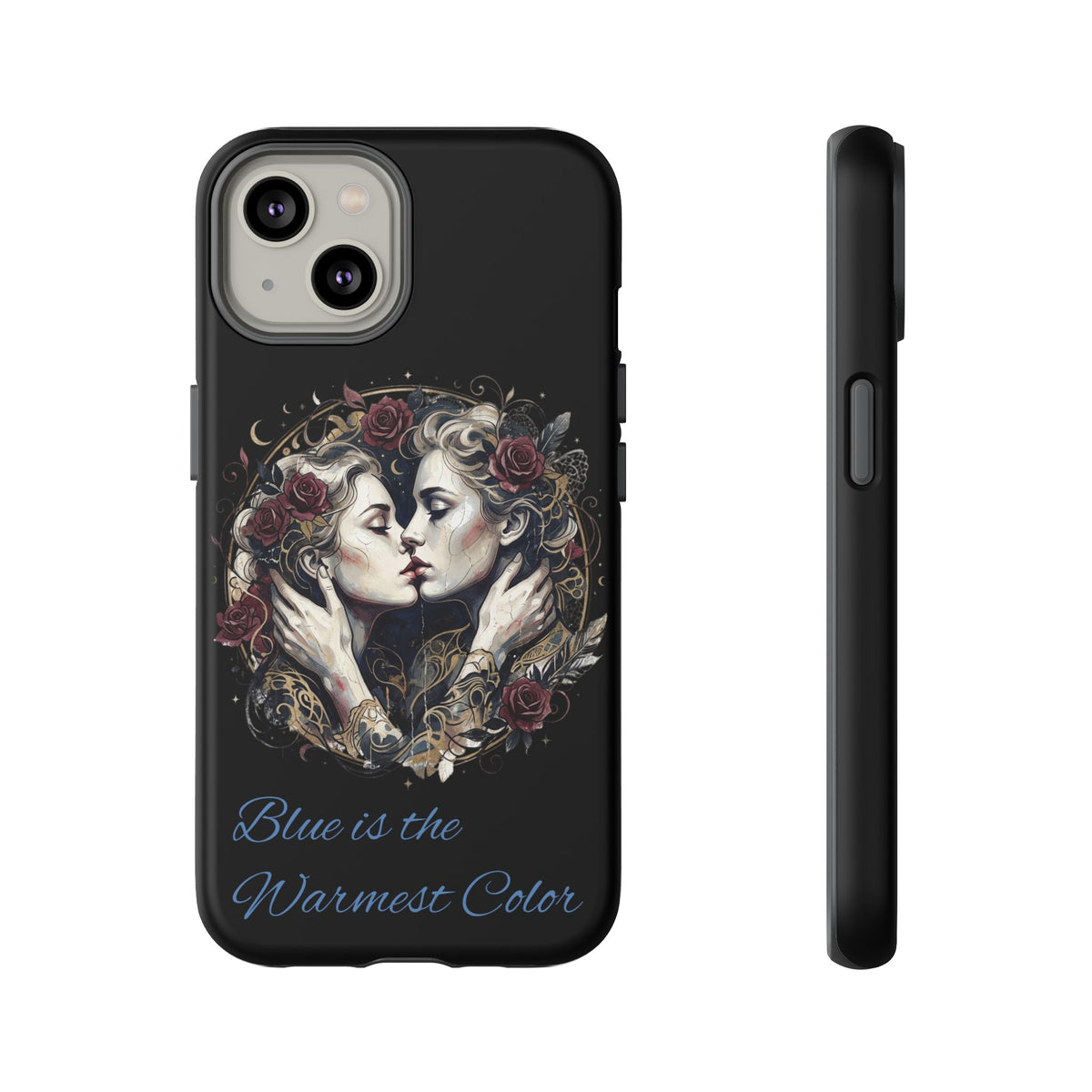 Blue is the Warmest Color Phone Case-Fine Art Romantik Kiss Aesthetic Cover