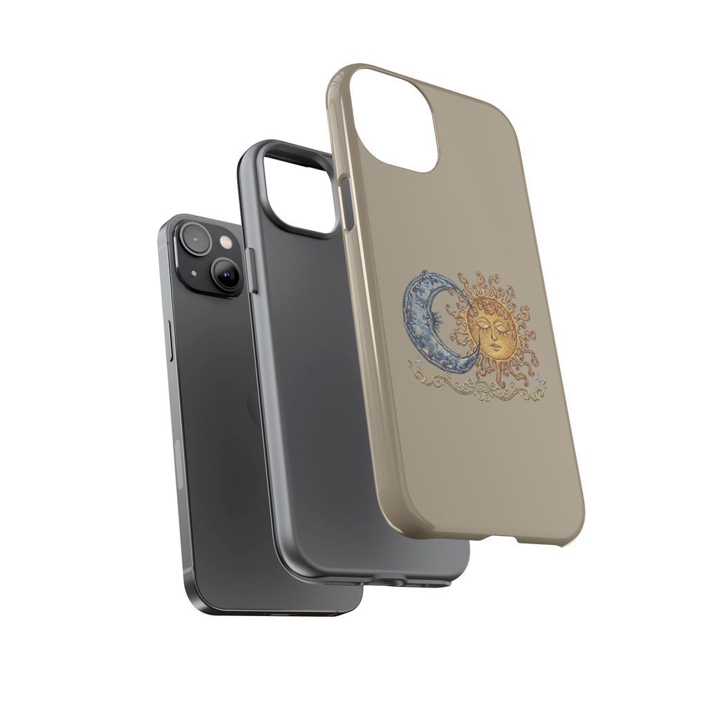 Sun and Moon Tough Phone Case — Vintage Celestial iPhone Cover