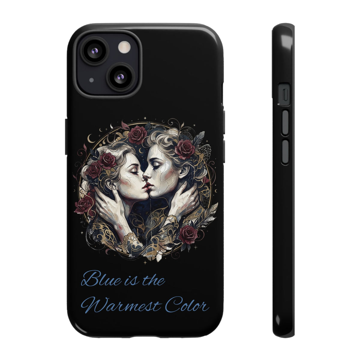 Blue is the Warmest Color Phone Case-Fine Art Romantik Kiss Aesthetic Cover