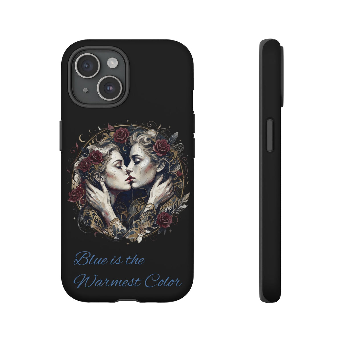 Blue is the Warmest Color Phone Case-Fine Art Romantik Kiss Aesthetic Cover