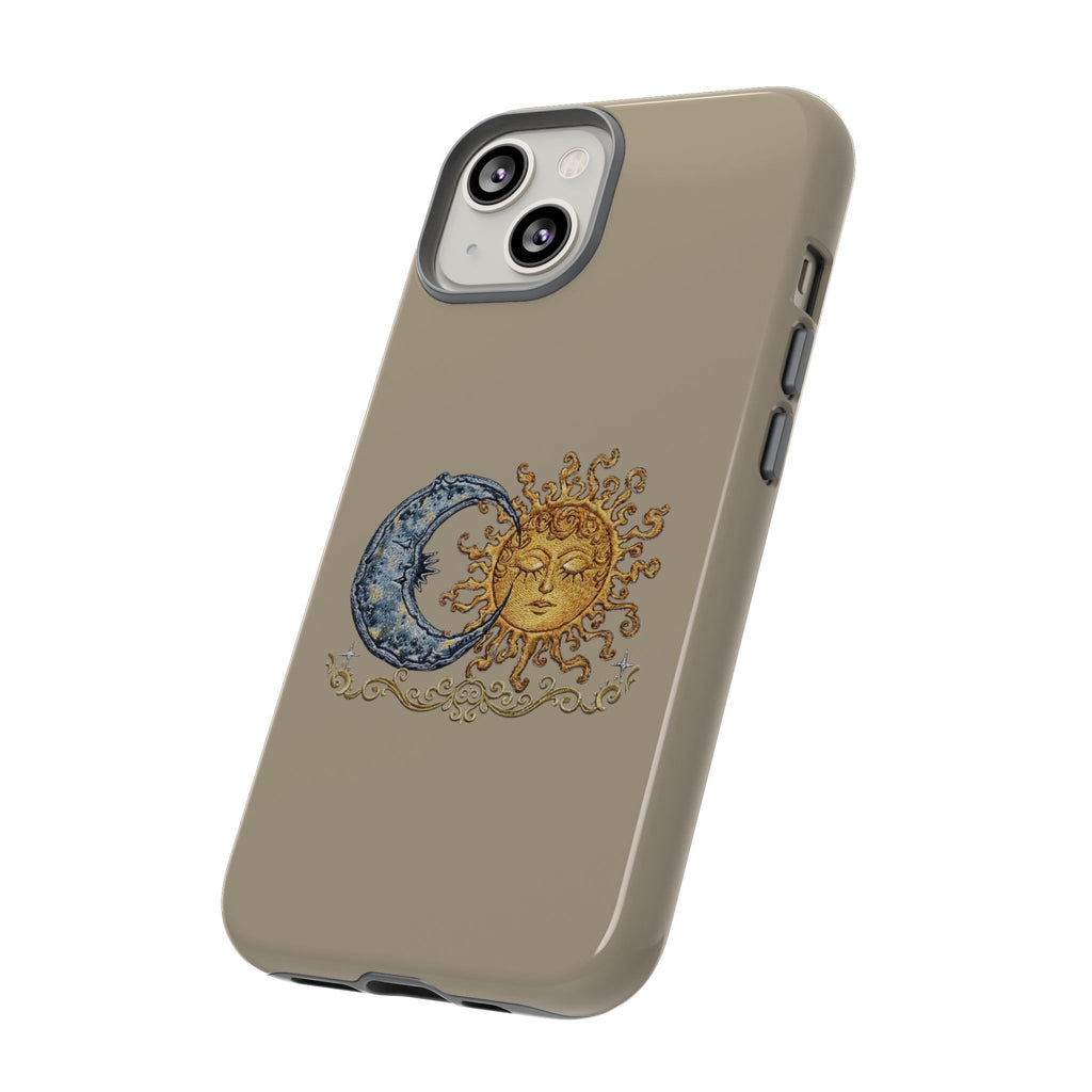 Sun and Moon Tough Phone Case — Vintage Celestial iPhone Cover