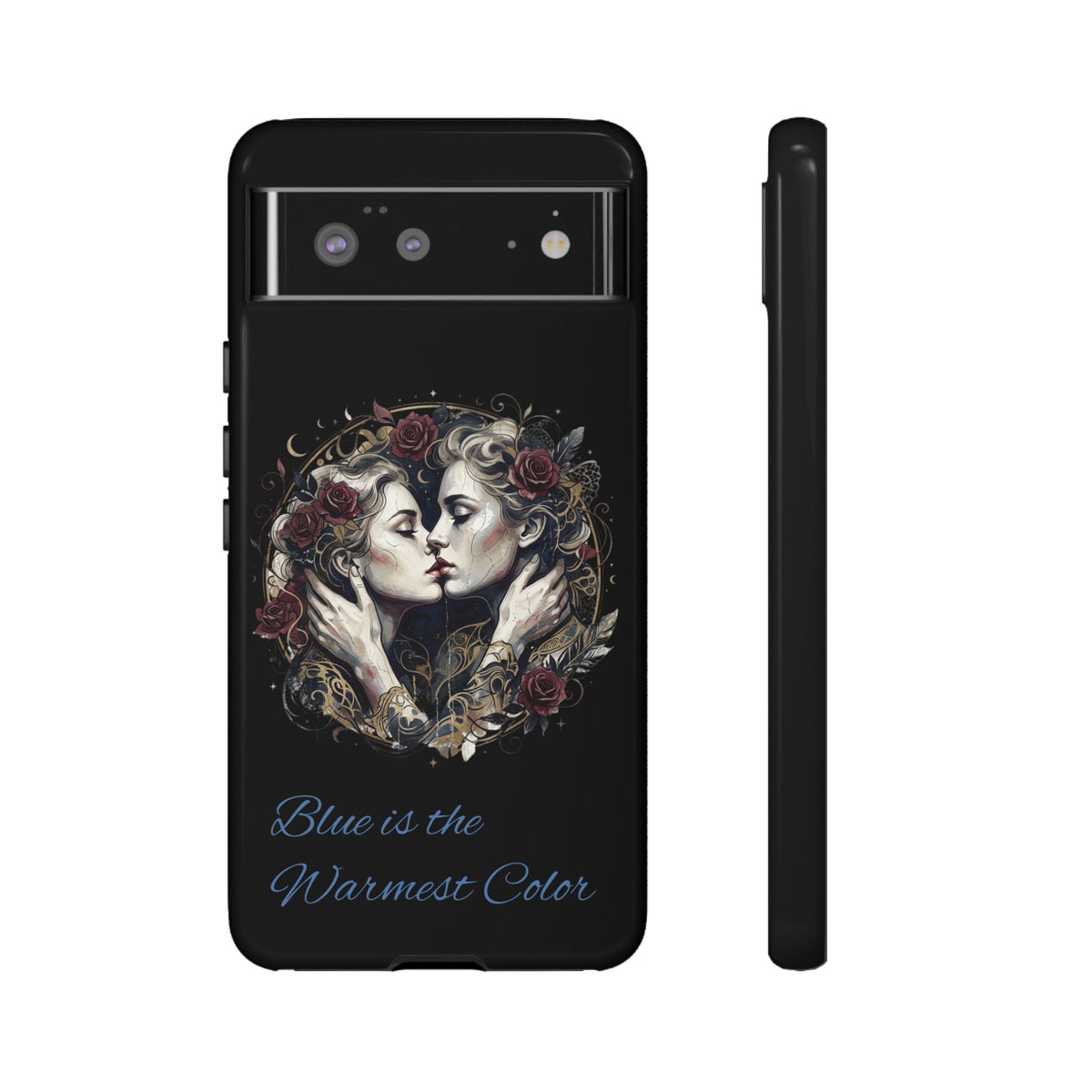 Blue is the Warmest Color Phone Case-Fine Art Romantik Kiss Aesthetic Cover