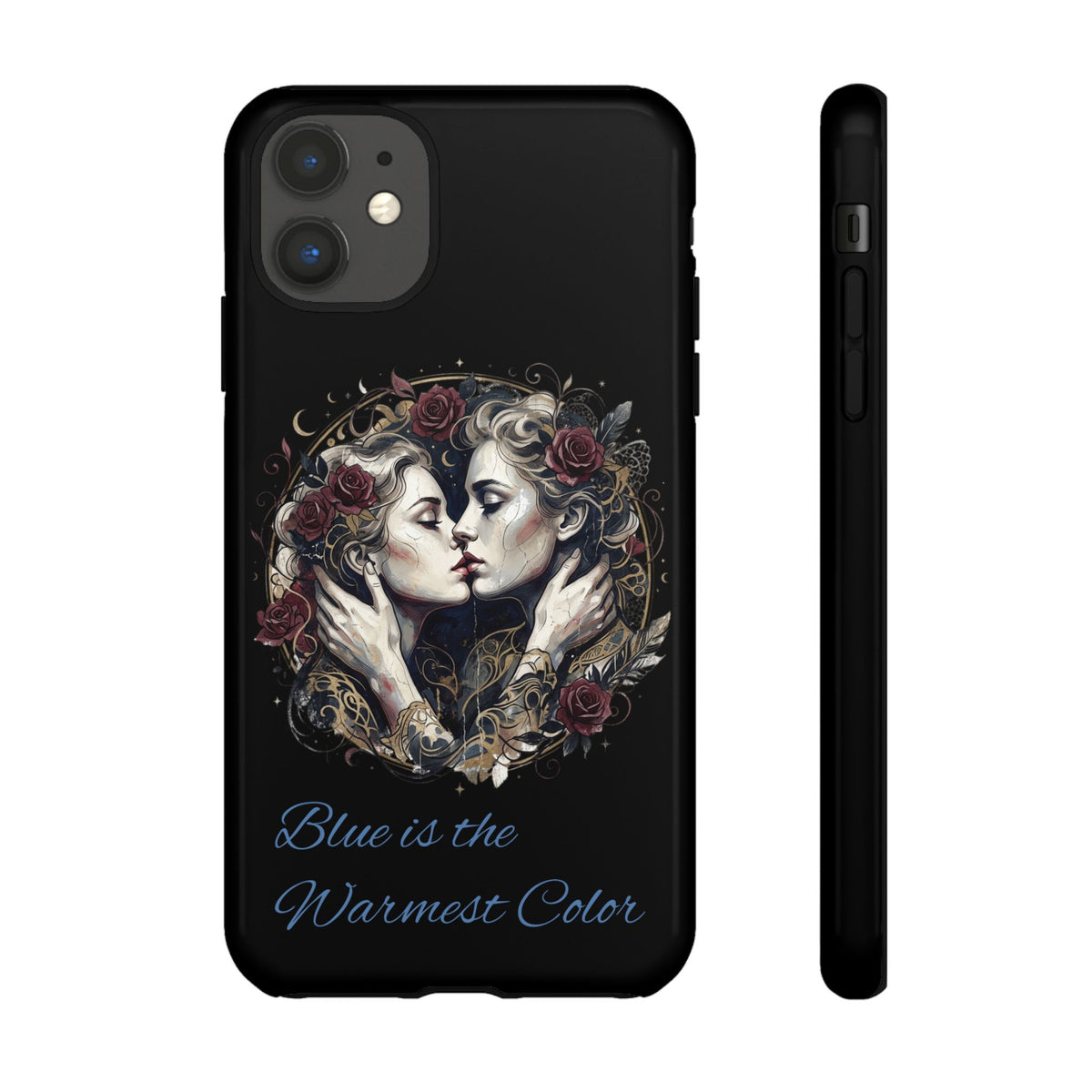 Blue is the Warmest Color Phone Case-Fine Art Romantik Kiss Aesthetic Cover