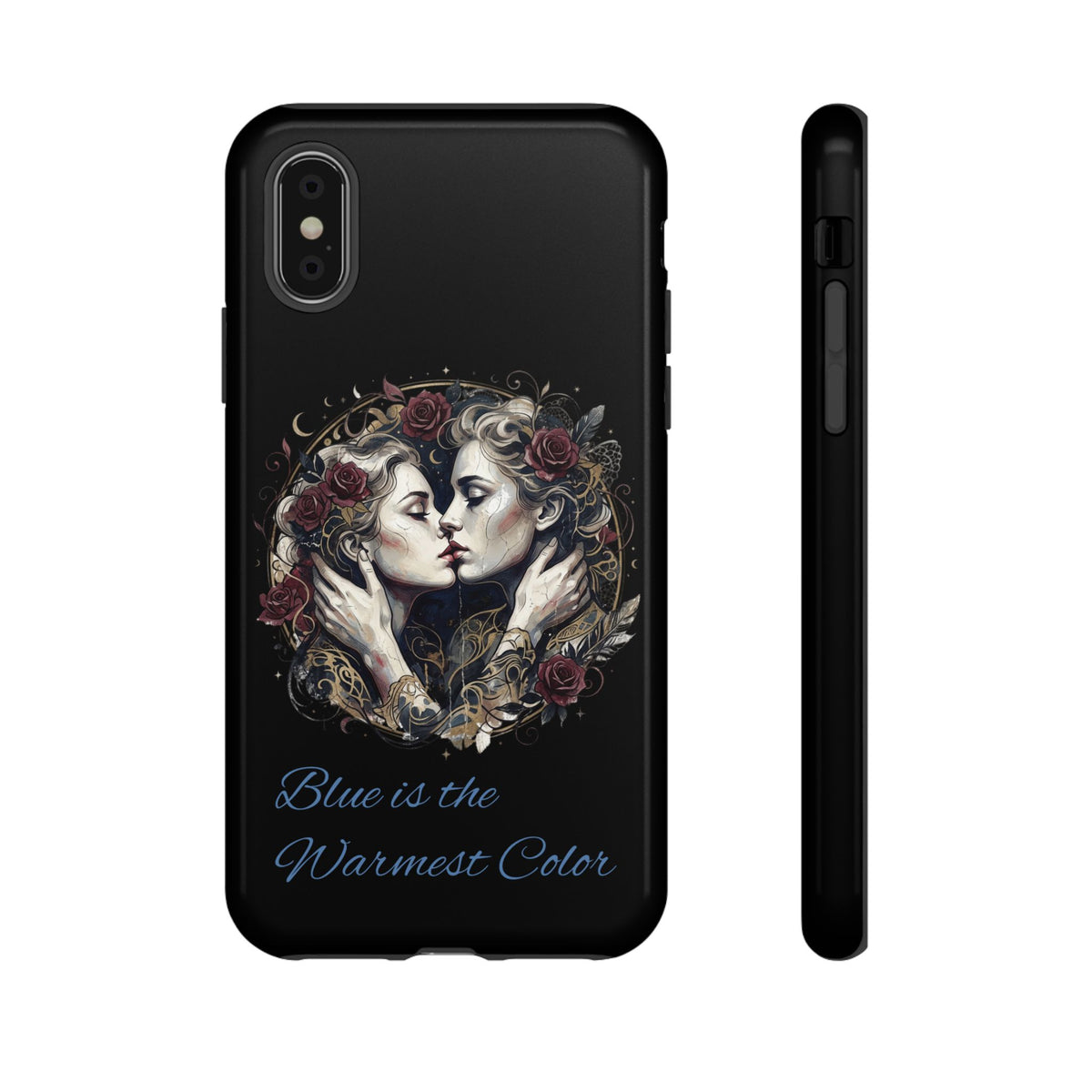 Blue is the Warmest Color Phone Case-Fine Art Romantik Kiss Aesthetic Cover