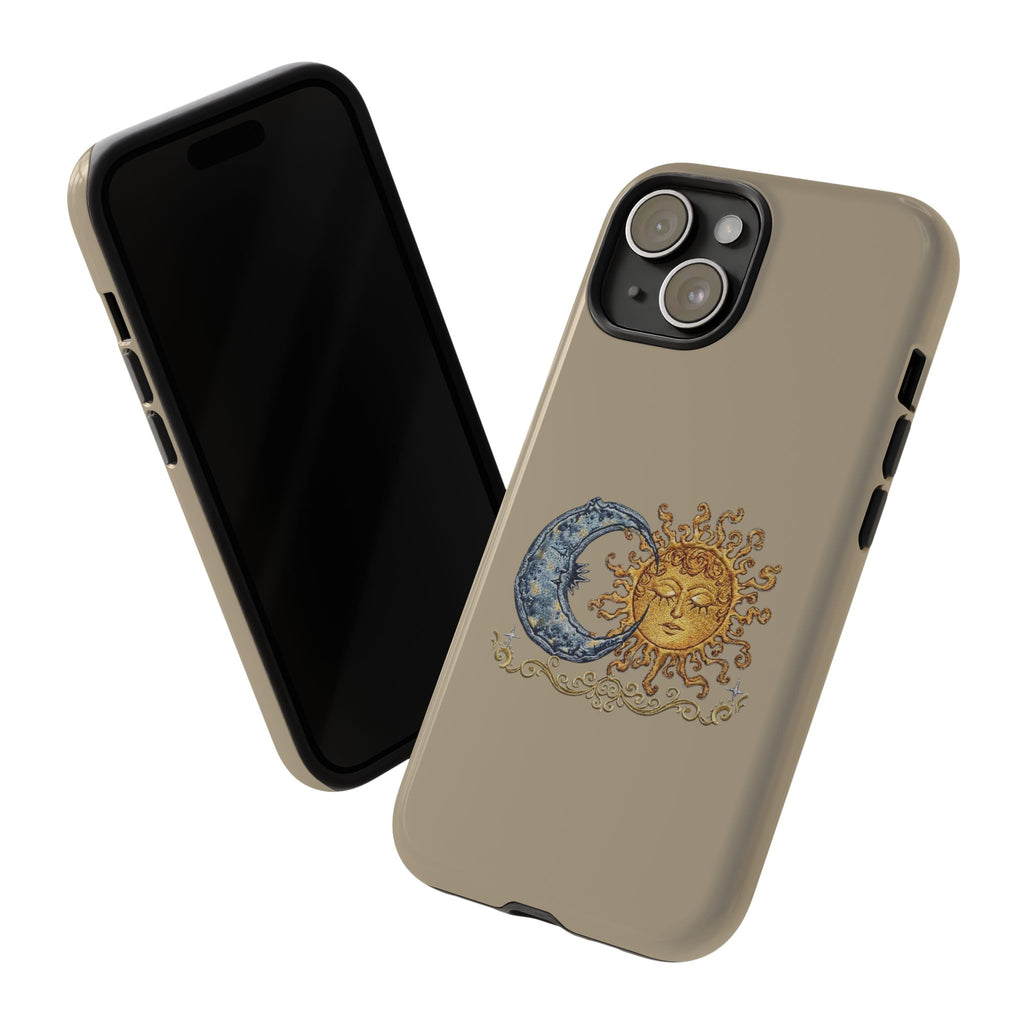 Sun and Moon Tough Phone Case — Vintage Celestial iPhone Cover