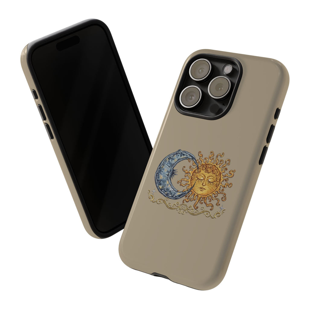 Sun and Moon Tough Phone Case — Vintage Celestial iPhone Cover