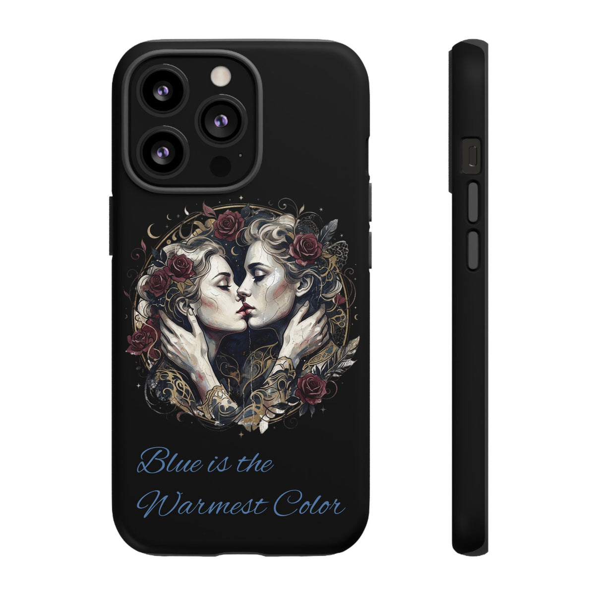 Blue is the Warmest Color Phone Case-Fine Art Romantik Kiss Aesthetic Cover
