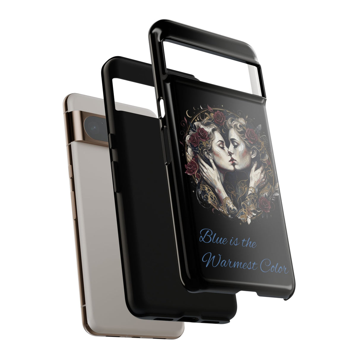 Blue is the Warmest Color Phone Case-Fine Art Romantik Kiss Aesthetic Cover