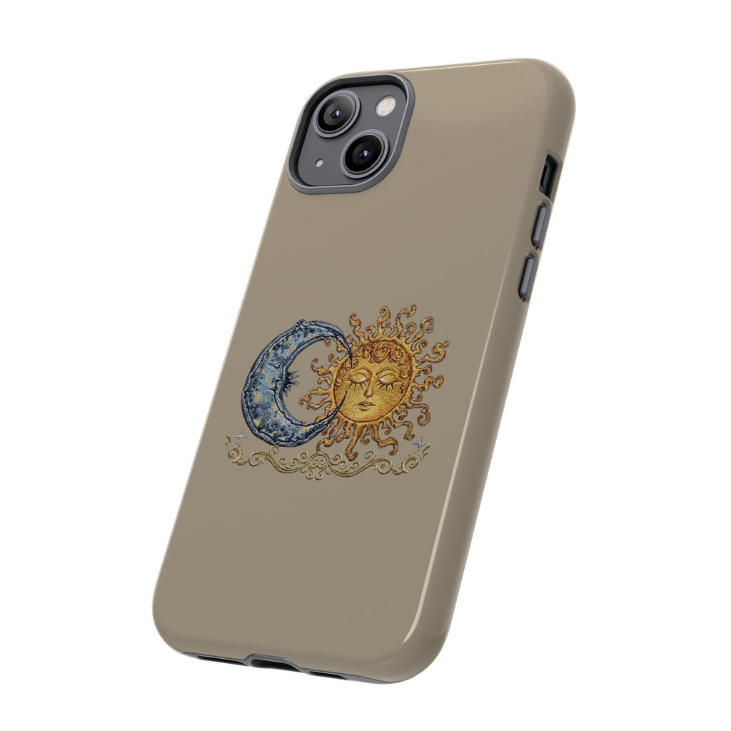 Sun and Moon Tough Phone Case — Vintage Celestial iPhone Cover