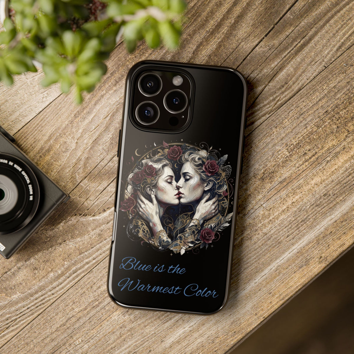 Blue is the Warmest Color Phone Case-Fine Art Romantik Kiss Aesthetic Cover