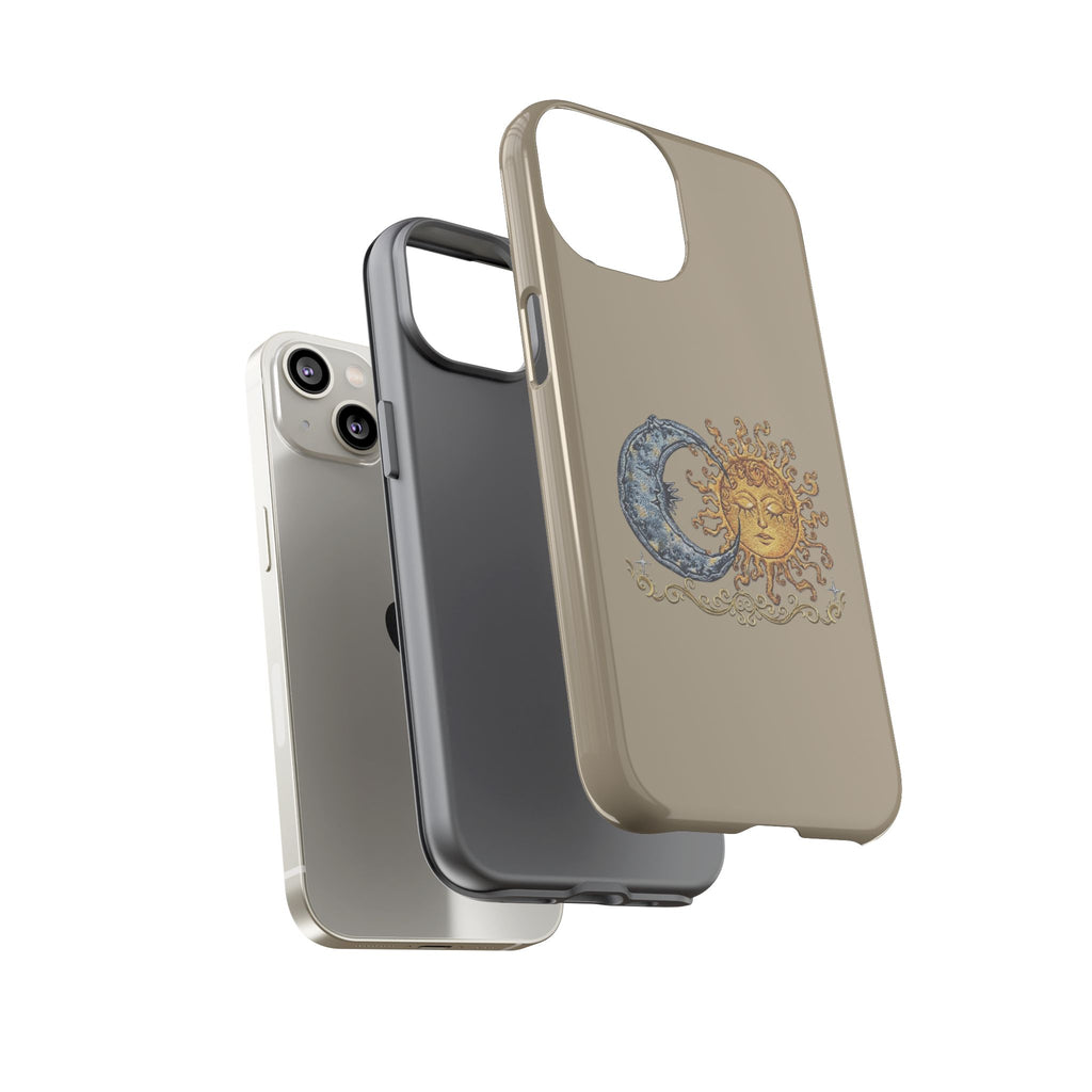 Sun and Moon Tough Phone Case — Vintage Celestial iPhone Cover