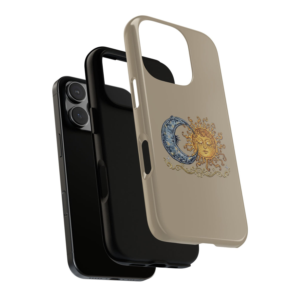 Sun and Moon Tough Phone Case — Vintage Celestial iPhone Cover