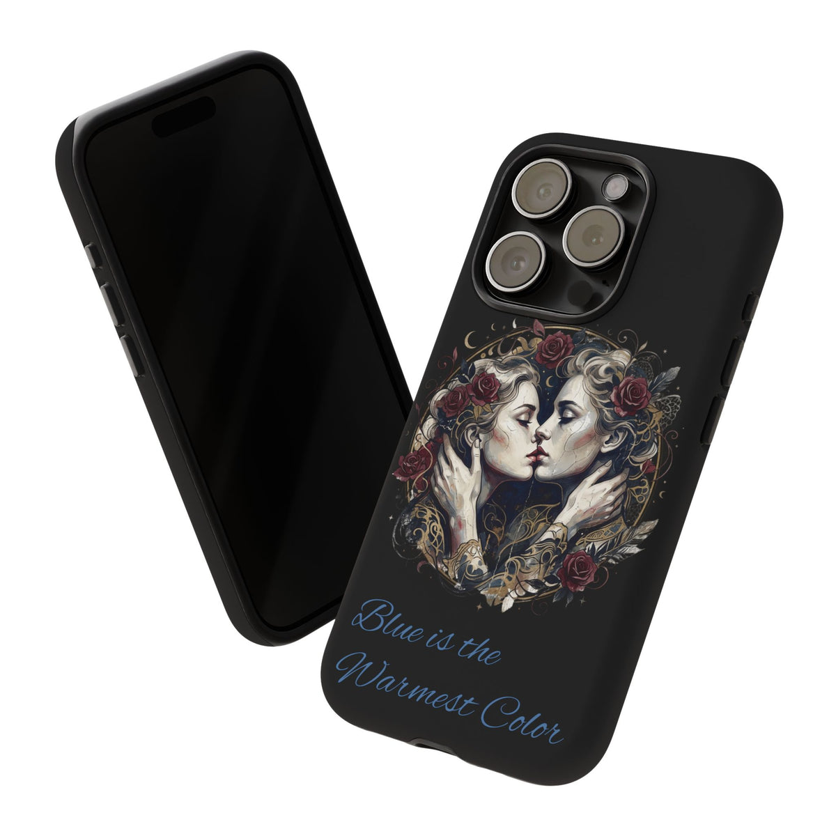 Blue is the Warmest Color Phone Case-Fine Art Romantik Kiss Aesthetic Cover