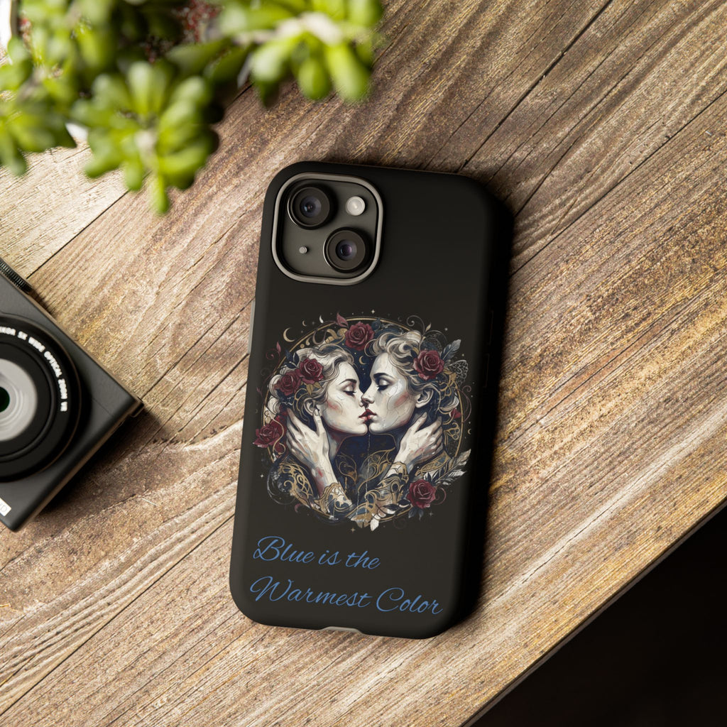 Blue is the Warmest Color Phone Case-Fine Art Romantik Kiss Aesthetic Cover