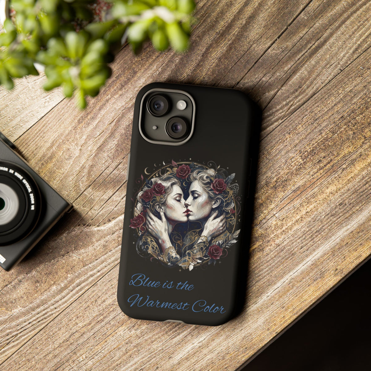 Blue is the Warmest Color Phone Case-Fine Art Romantik Kiss Aesthetic Cover