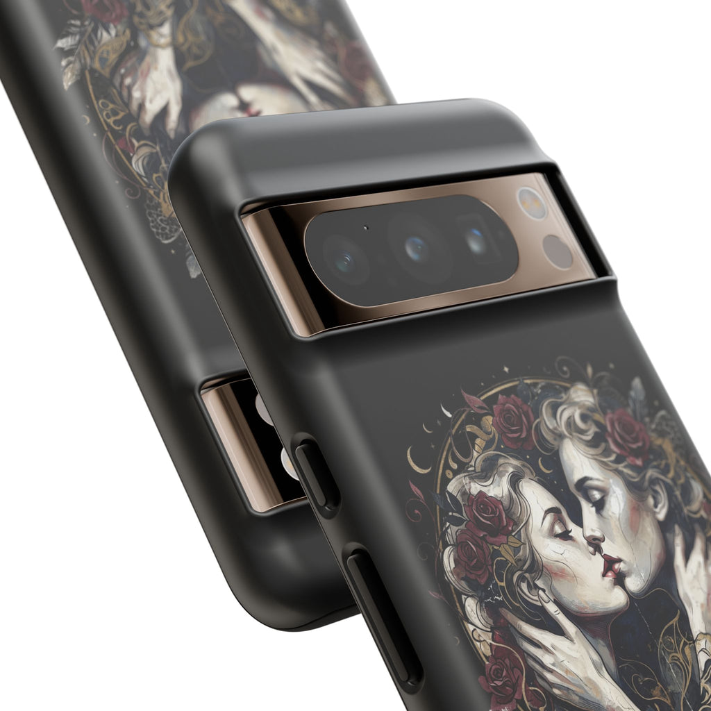 Blue is the Warmest Color Phone Case-Fine Art Romantik Kiss Aesthetic Cover