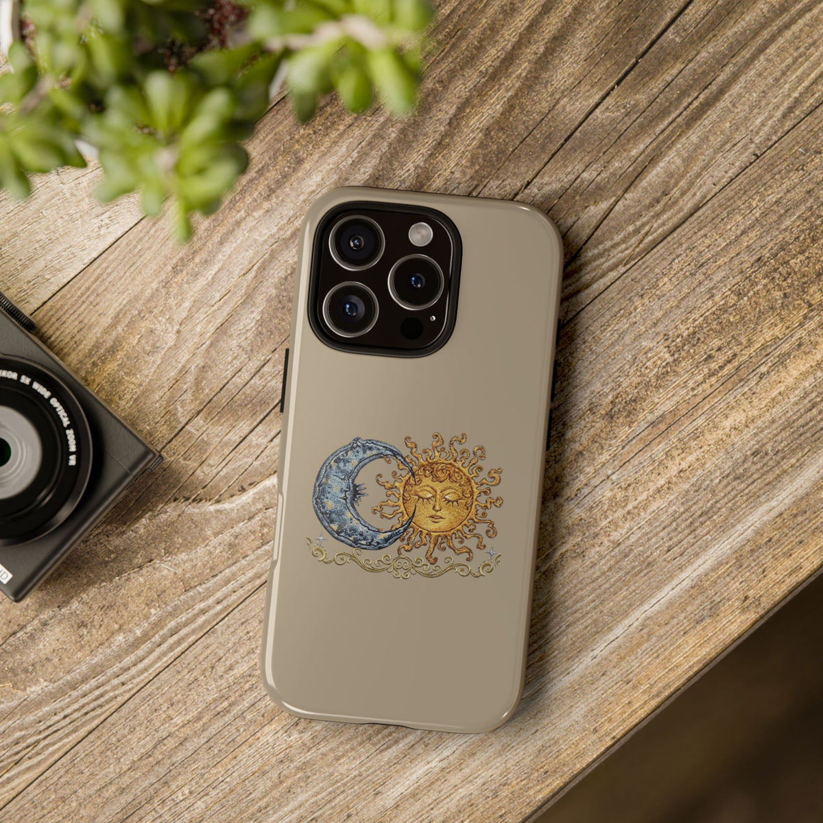 Sun and Moon Tough Phone Case — Vintage Celestial iPhone Cover