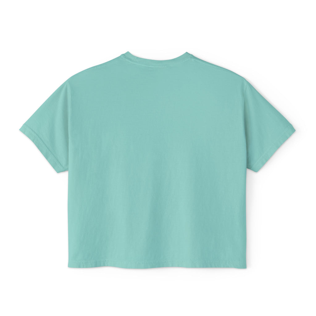 Crab Chest Graphic Tee — Women's Boxy Crop T‑Shirt