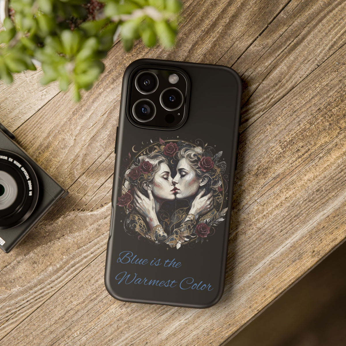 Blue is the Warmest Color Phone Case-Fine Art Romantik Kiss Aesthetic Cover